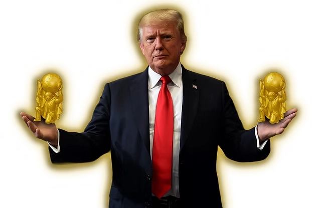 Golden Atlas commemorative badge honoring American heritage